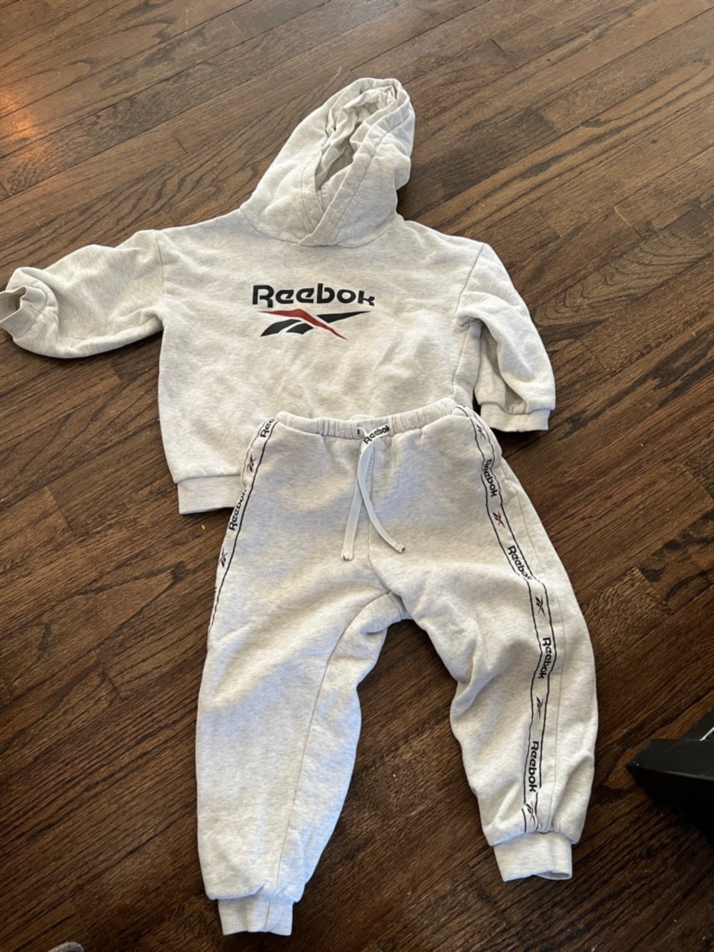 H&M x Reebok Light Gray Kids Hoodie & Joggers Set